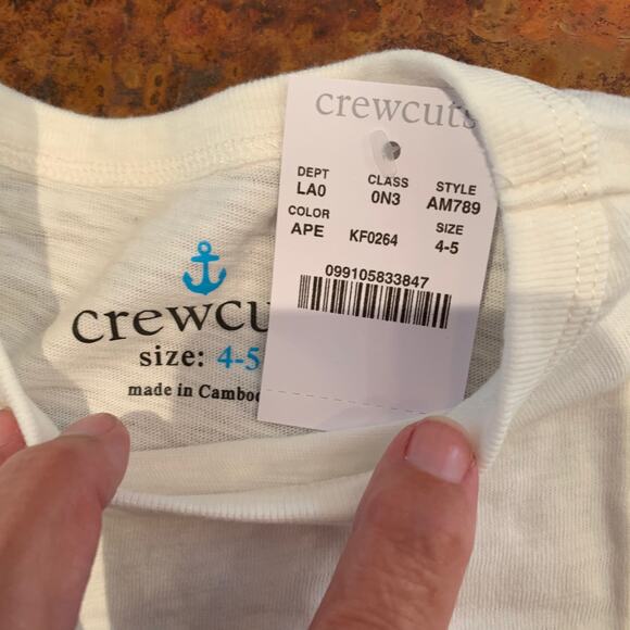 NWT J. Crew Kids' Red/White/Blue America Peace 4th of July T-Shirt - Picture 5 of 8